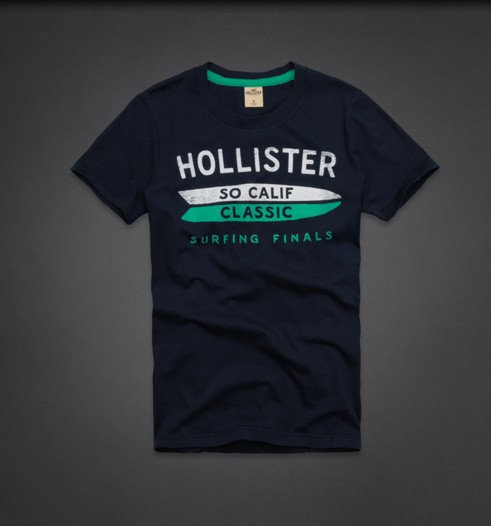 T-shirt Hollister Homme Bleu Marine